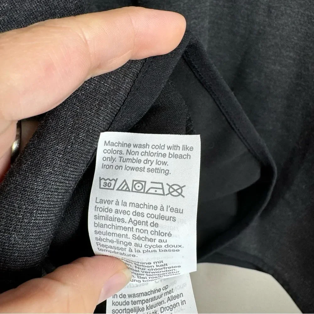 NWT J. Crew Performance Full Zip Hoodie Jacket Dark Gray Athleisure Large